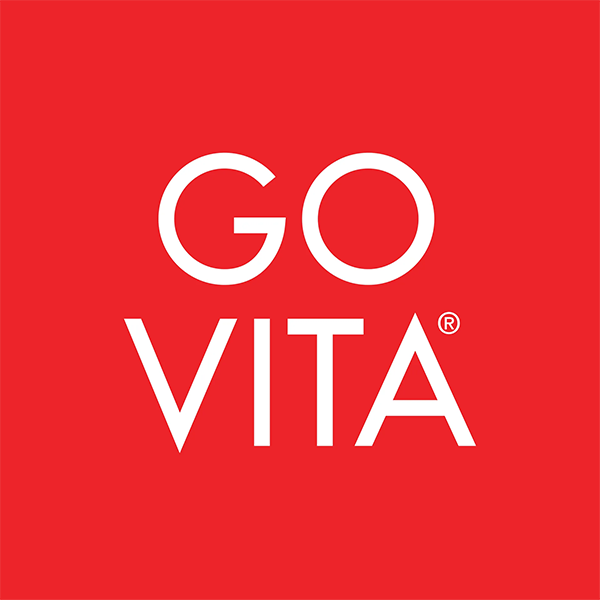 GO VITA logo on a red background