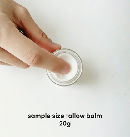 whipped tallow face and body balm natural 20g