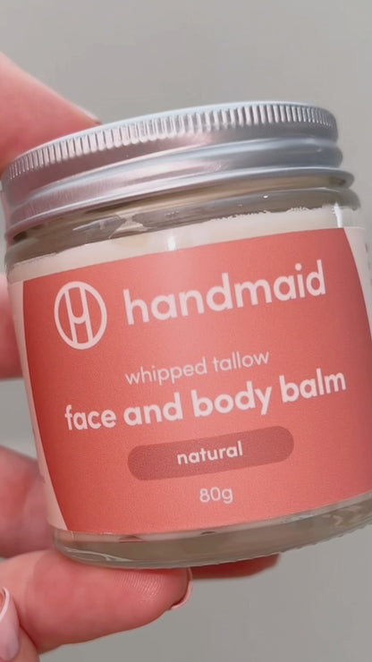 whipped tallow face and body balm natural